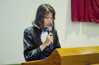 Foto: Fabiola Botelho, de 19 anos, formanda do ensino médio e oradora da turma, relata que o projeto foi fundamental na sua vida
